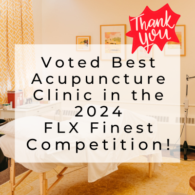 Seneca Falls Acupuncture voted best acupuncture clinic in the Finger Lakes for the second year in a row - 2023 and 2024.